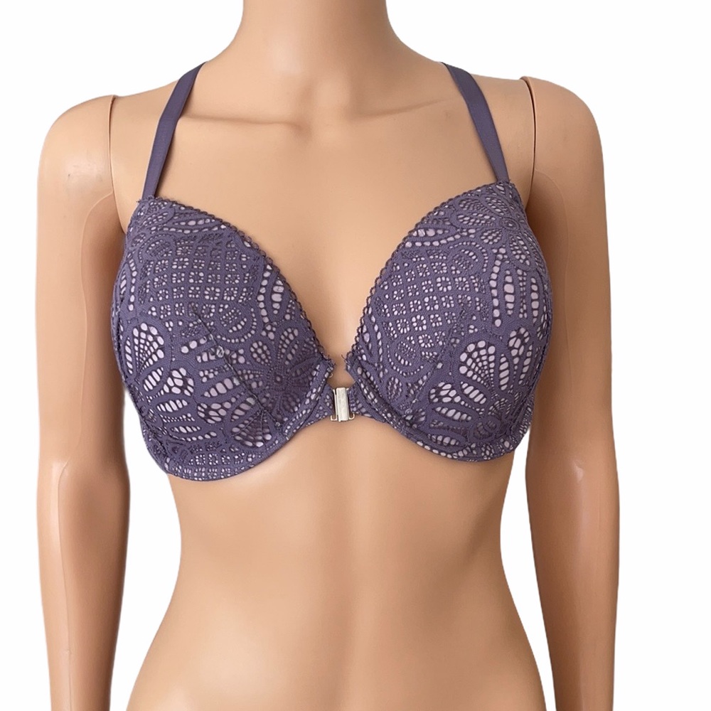 NWOT Victoria Secret dream Angels purple lace bra